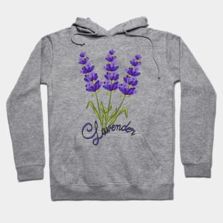 Lavender Flowers Hoodie